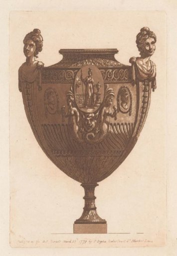 Antique Vase with Minerva