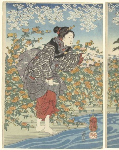 The Ide Tama River in the Province of Yamashiro