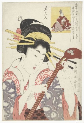 Woman with a Shamisen