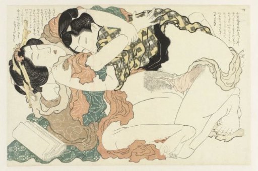 Man and woman in an intimate embrace