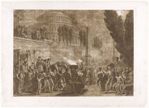 Procession at an ancient temple