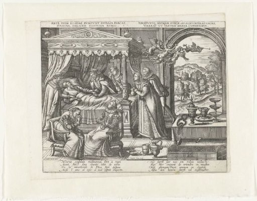 Deathbed of the rich man