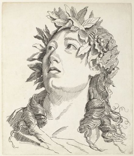 Woman's Head with Laurel Wreath