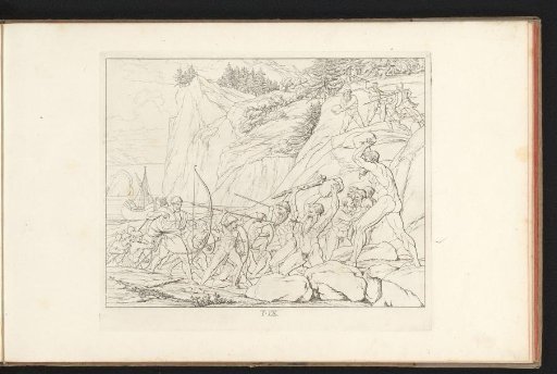Argonauts attacked by giants