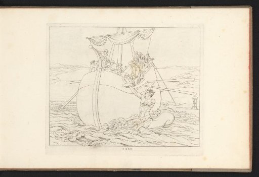 Euphemus receives the clod of earth and Triton shows the Argonauts the way