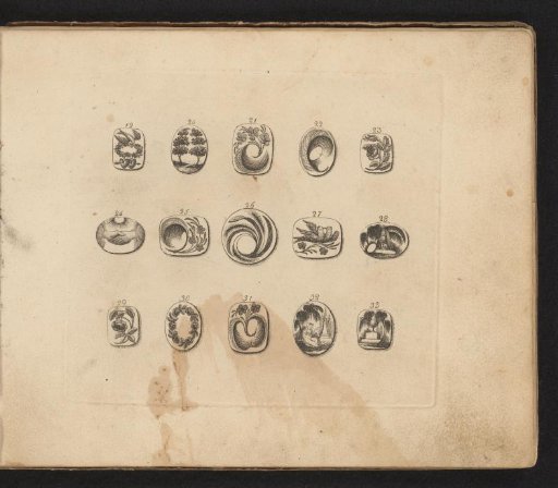 Fifteen Examples of Hair Medallions and Mourning Jewelry