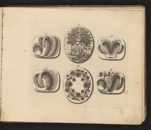 Six examples of hair medallions and mourning jewelry