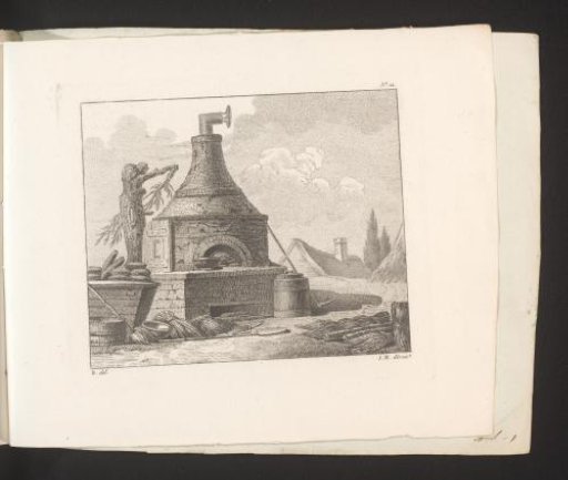 Kiln in the open air