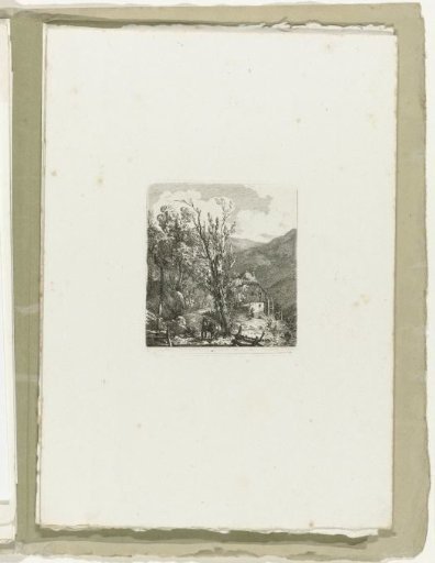 Watermill in a mountain landscape