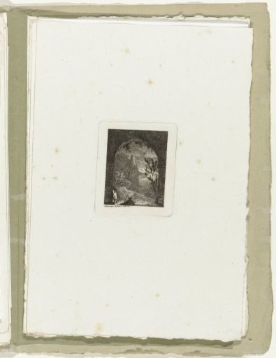 Man with a lance in a passage