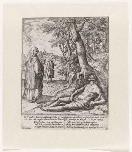 A Priest and a Levite Pass By and Leave the Wounded Traveler