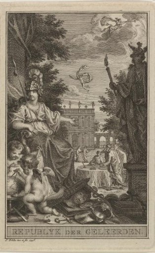 Minerva as patroness of science and arts