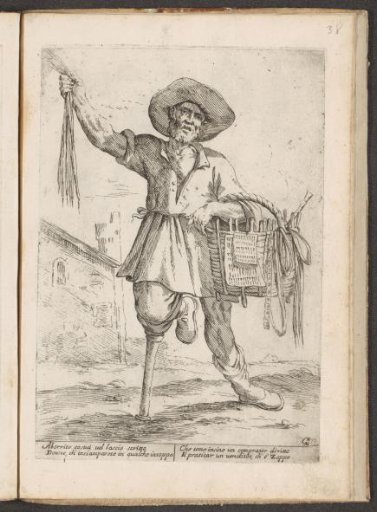 Seller of ribbons, lace, and needles