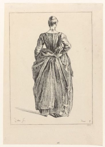 Standing Woman Seen from Behind