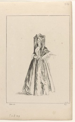 Standing Woman with a Hood