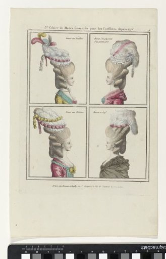 Coiffures, Poufs, Hats and Bonnets: Eleven Coiffures and Headdresses