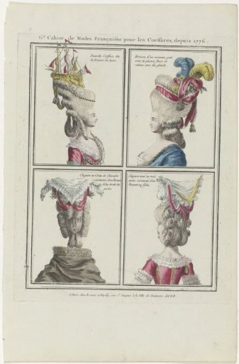 Coiffures, Poufs, Hats and Bonnets: Eleven Coiffures and Headdresses