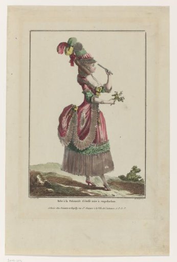 Gallery of French Fashions and Costumes, 1778, G 38: Polish Dress (...)