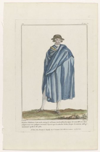Gallery of French Fashions and Costumes, 1780, ee 171 (bis): Coat in the Italian Style (...)