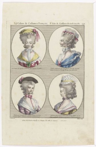 Coiffures, Poufs, Hats and Bonnets: Eleven Coiffures and Headdresses