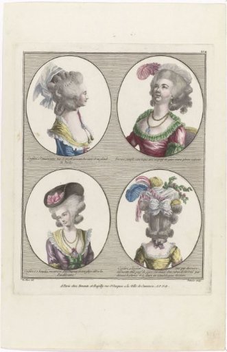 Coiffures, Poufs, Hats and Bonnets: Eleven Coiffures and Headdresses