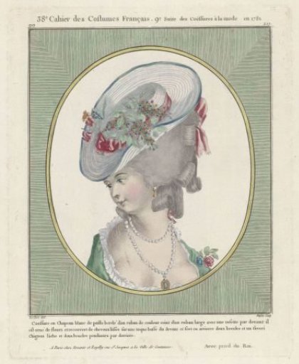Coiffure in a White Hat