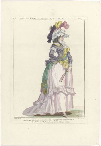 Gallery of French Fashions and Costumes, 1784, && 277: La prudente Amazon (...)