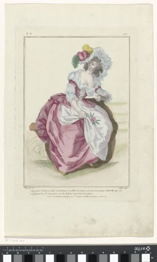 Gallery of French Fashions and Costumes, 1784, && 278: L'agaçante Finett (...)