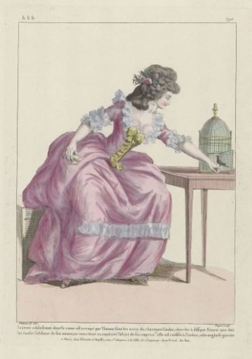 Gallery of French Fashion and Costumes, 1785, bbb 290: The young adolescent (...)