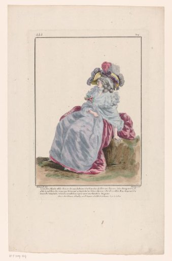Gallery of French Fashion and Costumes, 1785, ddd 304: The tender Aspasia (...)