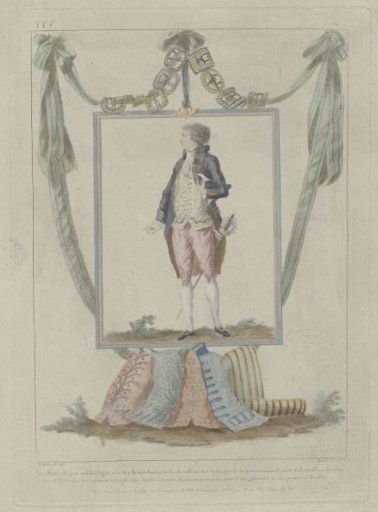 Gallery of French Fashions and Costumes, 1786, fff 314: Elegant Young Master (...)