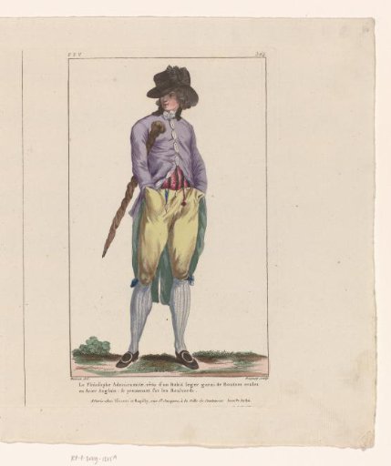 Gallery of French Fashions and Costumes, 1787, ppp 364: The Philosopher Adoniramit (...)