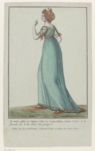 Collection Dedicated to Men's and Women's Fashions, 1783-1813, No. 178: The Tender Aglaé, in a Chignon (...).