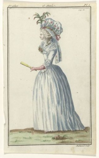 Magasin des Modes Nouvelles Françaises et Anglaises, 10 April 1787, Pl. I