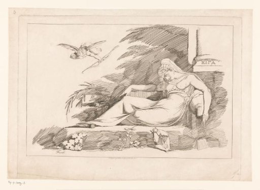 Sleeping Woman with Cupid