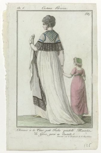 Journal des Dames et des Modes, Parisian Costume, 25 May 1798, Year 6, (38): Hair à la Titus (...)