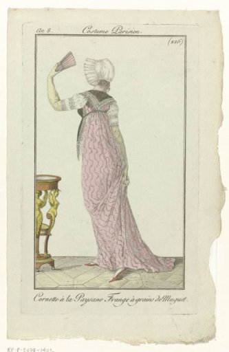 Journal des Dames et des Modes, Parisian Costume, 29 June 1800, Year 8 (226): Cornette à la Paysan (...)