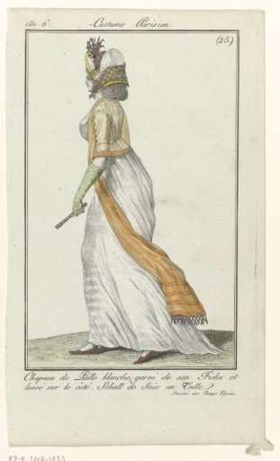 Journal des Dames et des Modes, Parisian Costume, 8 June 1798, Year 6 (42): Straw Hat (...)