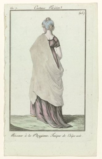 Journal des Dames et des Modes, Parisian Costume, 8 July 1799, Year 7 (115): Rézeaux à la Phrygienne (...)