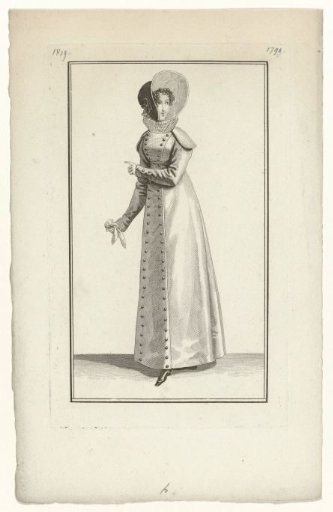 Journal des Dames et des Modes, Parisian Costume, 25 January 1819 (1790)