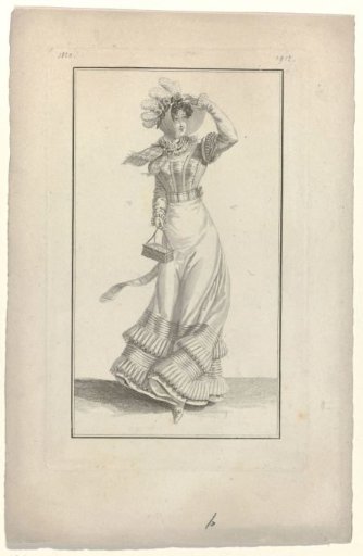 Journal des Dames et des Modes, Parisian Costume, 10 July 1820 (1912)