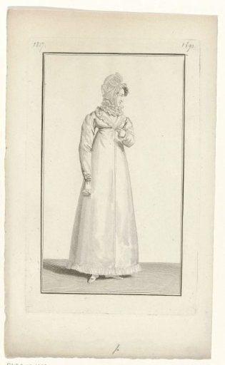 Journal des Dames et des Modes, Parisian Costume, 15 November 1817 (1690): Tulle Bonnet (...)