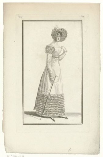 Journal des Dames et des Modes, Parisian Costume, 10 July 1819 (1828)
