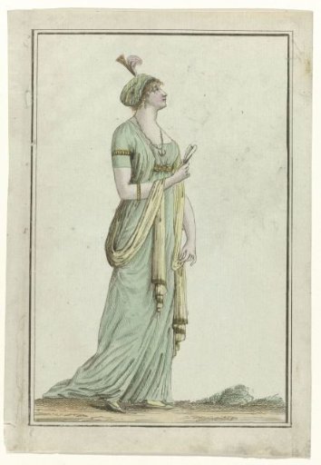 General Table of Taste, 1797, Year 5 (11) (5 Aug. 1797): Young Person Coiffed and Dressed in the Turkish Style.