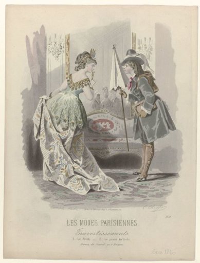 Les Modes Parisiennes, ca. 1864, No. 1578: Disguises (...)