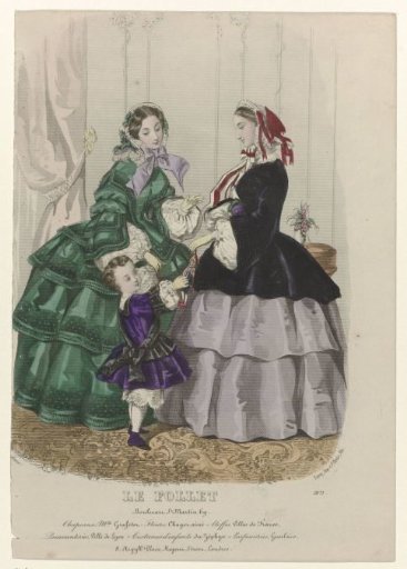 Le Follet, ca. 1855, Pl. 2071: Hats by Mlle Grafeton (...)