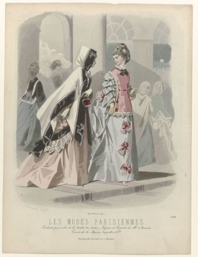 Les Modes Parisiennes, 1871-1872, No. 1584: Scarves for Dresses (...)