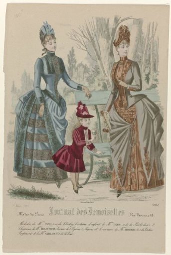 Journal des Demoiselles, 1 March 1886, No. 4562: Models by Mme Turl (...)