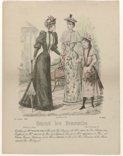 Journal des Demoiselles, 1 July 1892, No. 4892: Toilettes of Mrs. Pelletier Vidal (...)