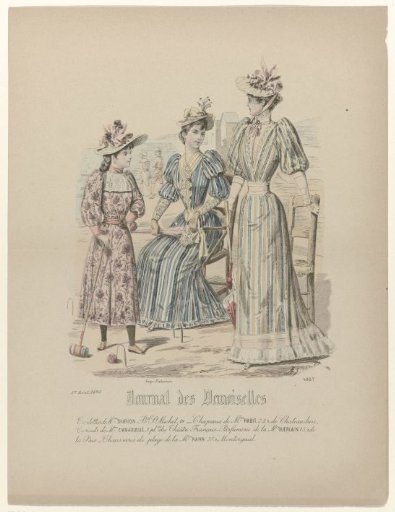 Journal des Demoiselles, 1 August 1892, No. 4897: Toilettes of Mrs. Thirion (...)